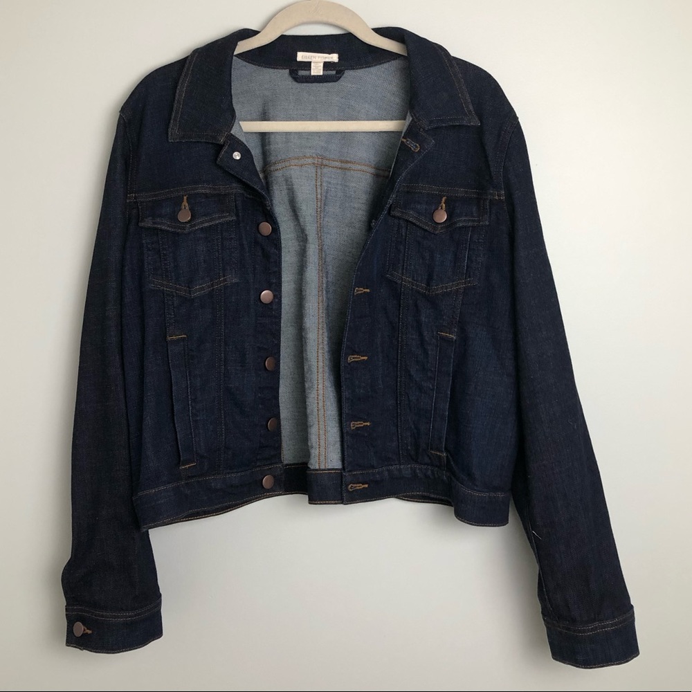 Eileen Fisher Jean Jacket Size XL